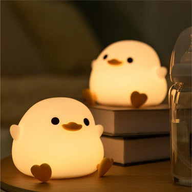 QuackGlow | Sonno accogliente - Lampada da notte per bambini a forma di anatra con funzione dimmerabile